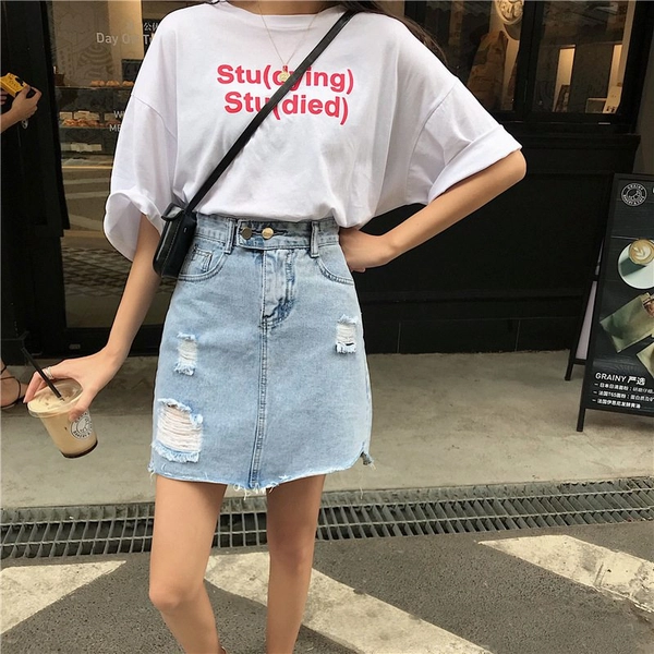 夏款女装牛仔短裙高腰显瘦女式外贸地摊货源批发