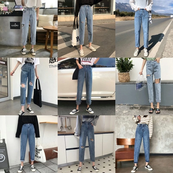 女装牛仔长裤杂款新款时尚百搭工厂尾货地摊货源