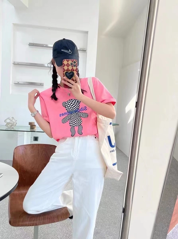 夏新款韩版时尚大码纯棉短袖t恤上衣