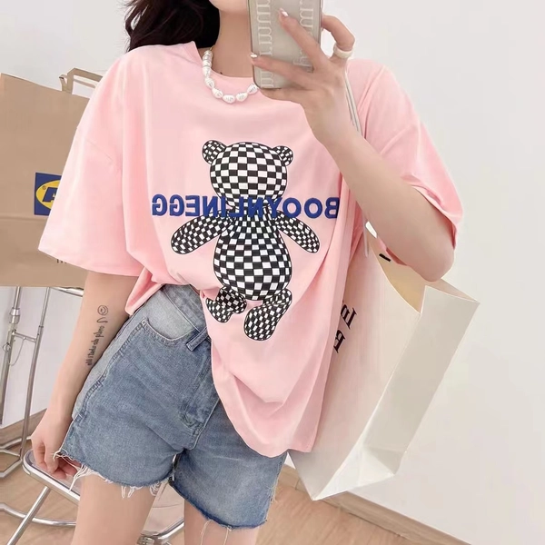 夏新款韩版时尚大码纯棉短袖t恤上衣