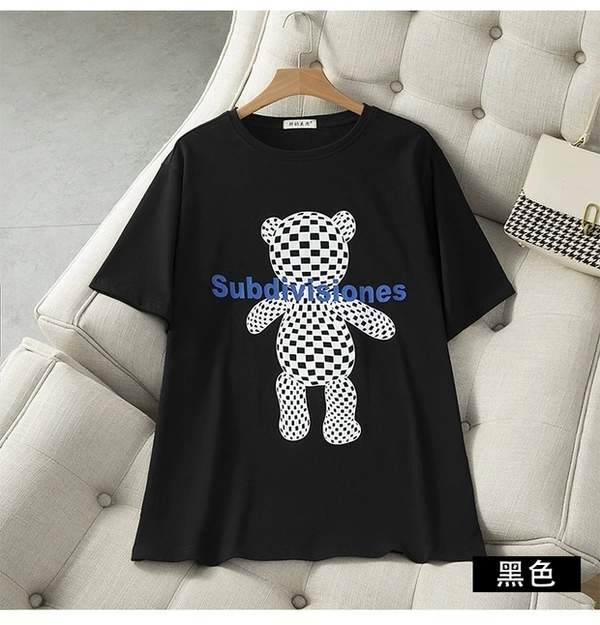 夏新款韩版时尚大码纯棉短袖t恤上衣