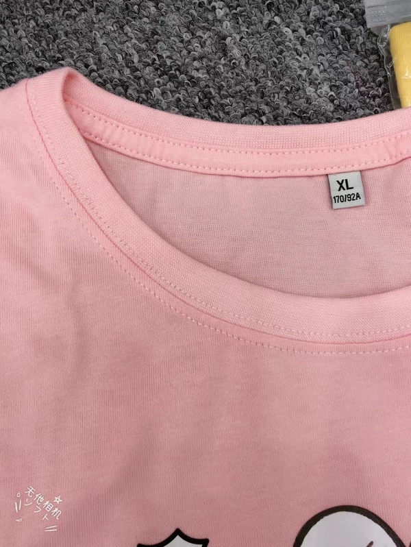 新款卡通印花T恤衬夏季短袖百搭明星同款t恤