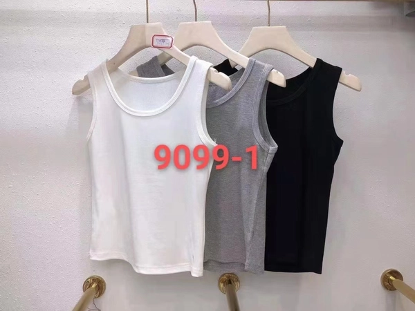 韩版修身显瘦背心内搭外穿细螺纹弹力百搭无袖打底上衣