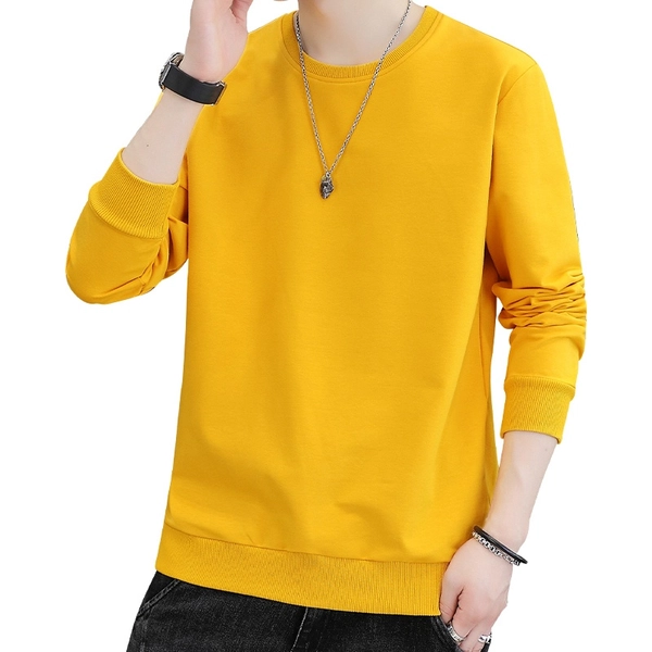 潮款男士圆领卫衣 韩版纯棉上衣新款