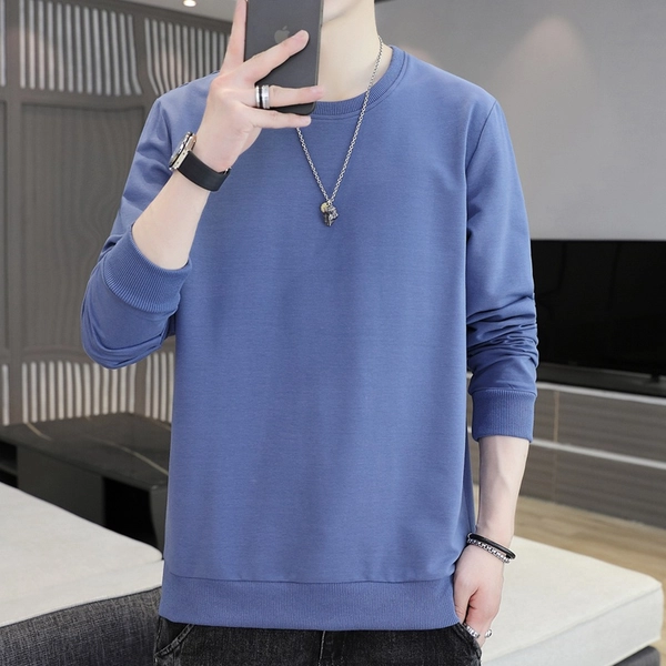 潮款男士圆领卫衣 韩版纯棉上衣新款