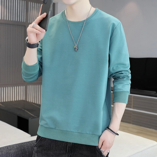 潮款男士圆领卫衣 韩版纯棉上衣新款