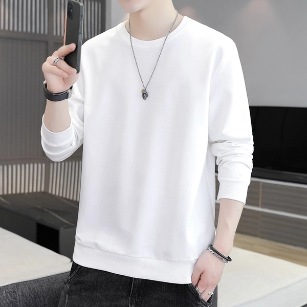 潮款男士圆领卫衣 韩版纯棉上衣新款