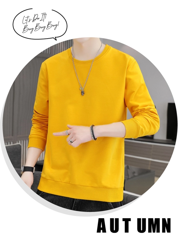 潮款男士圆领卫衣 韩版纯棉上衣新款