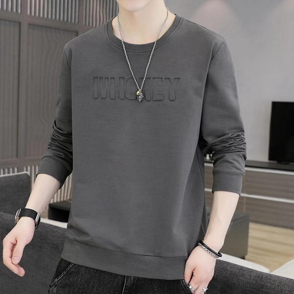 男士潮流圆领卫衣秋冬款宽松版上衣