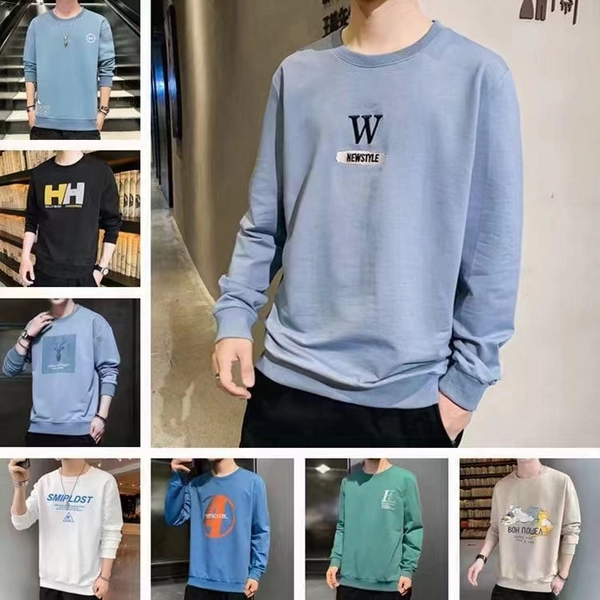 男式卫衣套头圆领薄款上衣地摊货源批发赶集