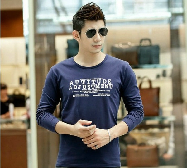 男装长袖秋装套头T恤韩版宽松地摊货源跑江湖打底衫