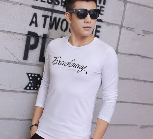 男装长袖秋装套头T恤韩版宽松地摊货源跑江湖打底衫