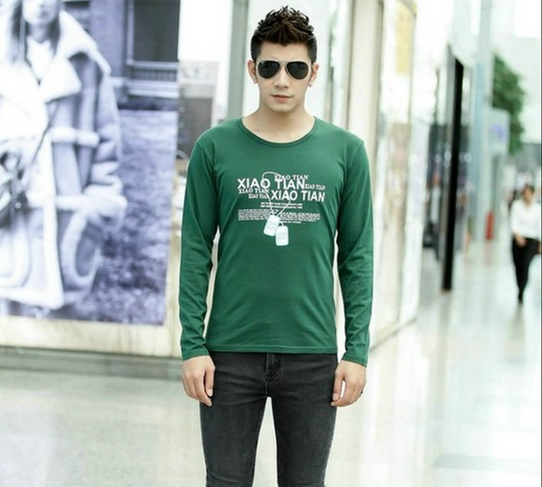 男装长袖秋装套头T恤韩版宽松地摊货源跑江湖打底衫