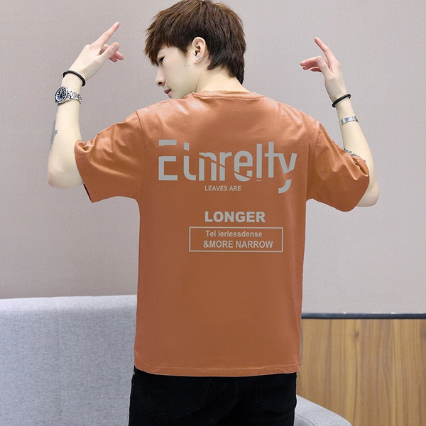 夏季新款短袖t恤男装圆领休闲半袖潮牌上衣T恤纯棉