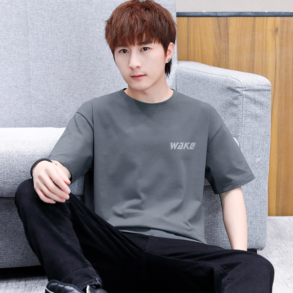 短袖男潮牌夏季宽松衣服男士半袖纯棉t恤上衣