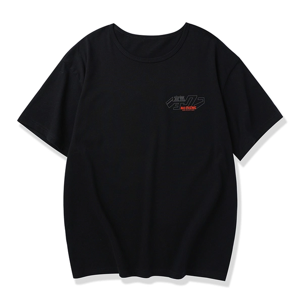 夏新款纯棉潮流宽松短袖t恤前后幅大印花半袖上衣