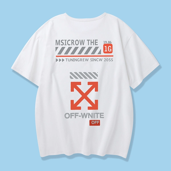 夏季短袖纯棉t恤新款潮流宽松半袖卡通印花体恤