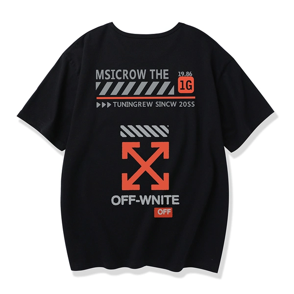 夏季短袖纯棉t恤新款潮流宽松半袖卡通印花体恤