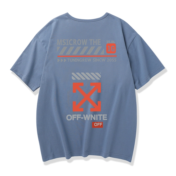 夏季短袖纯棉t恤新款潮流宽松半袖卡通印花体恤