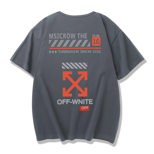 夏季短袖纯棉t恤新款潮流宽松半袖卡通印花体恤