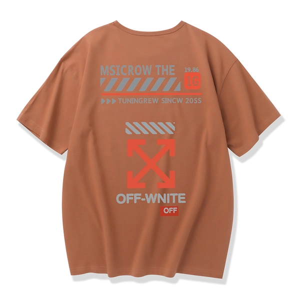 夏季短袖纯棉t恤新款潮流宽松半袖卡通印花体恤