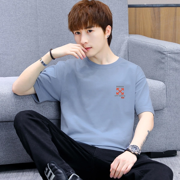 夏季短袖纯棉t恤新款潮流宽松半袖卡通印花体恤