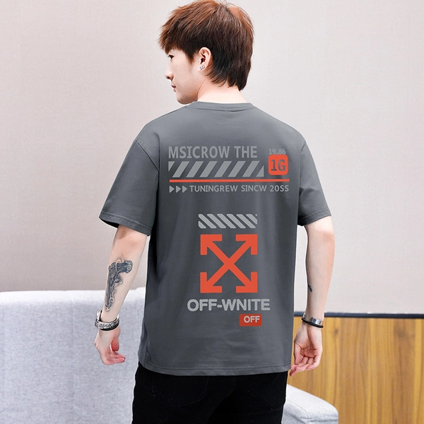 夏季短袖纯棉t恤新款潮流宽松半袖卡通印花体恤