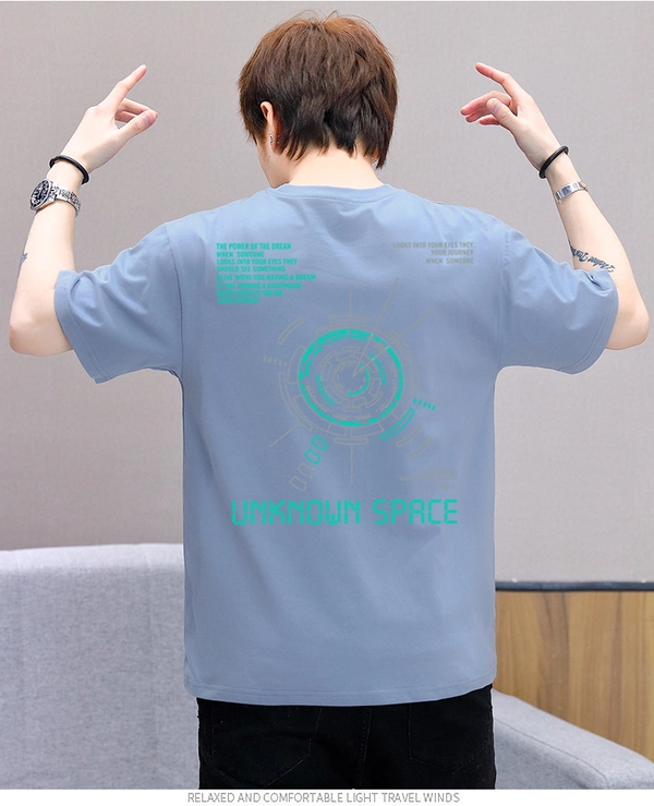 纯棉男士短袖t恤夏季潮流百搭半袖宽松体恤