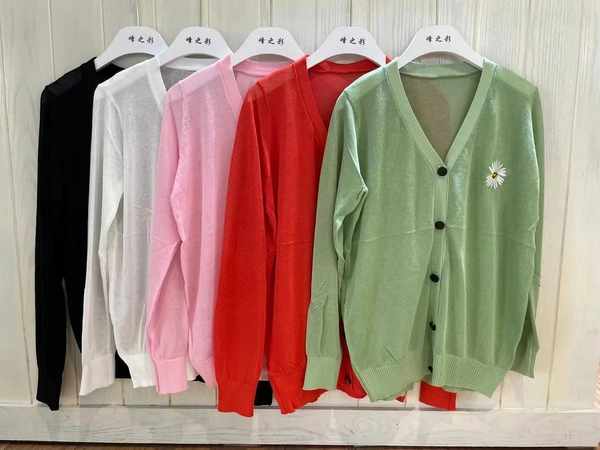 大码女装宽松显瘦洋气针织衫秋装新款胖MM长袖薄款开衫上衣