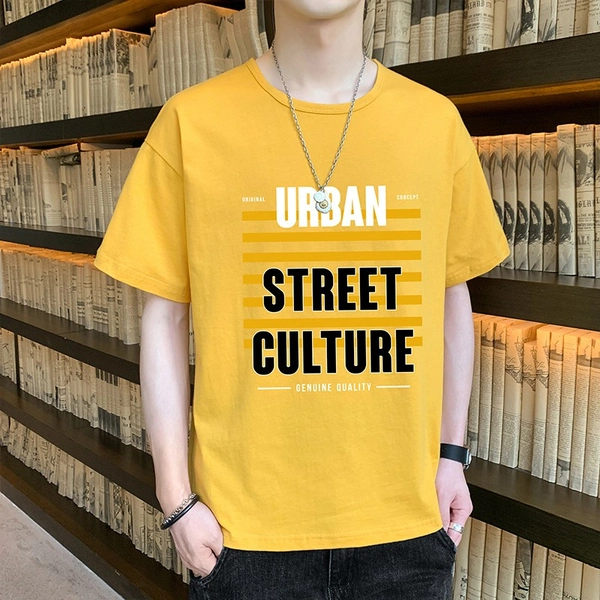 夏季潮大码男装t恤纯棉短袖宽松圆领胖大码T恤衫