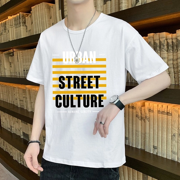 夏季潮大码男装t恤纯棉短袖宽松圆领胖大码T恤衫