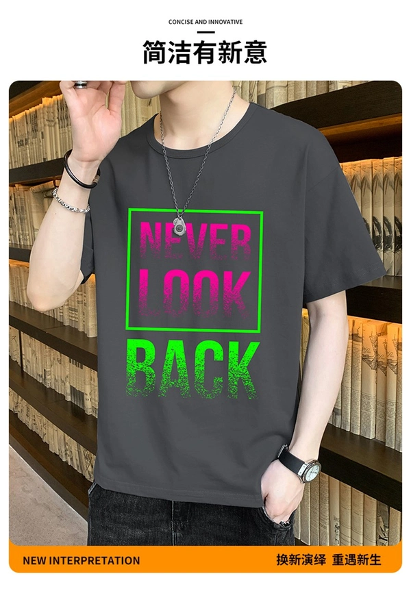 短袖男装T恤衫韩版宽松夏青少年T恤全棉半袖上衣