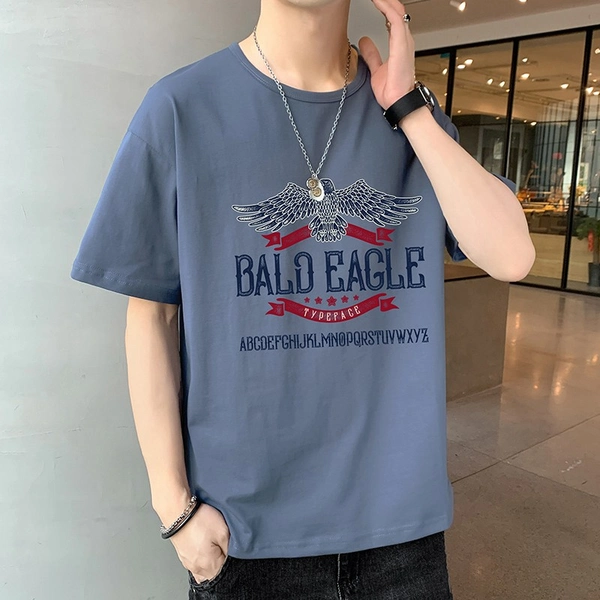 全棉短袖t恤男士新款夏季男装宽松潮流半袖体恤