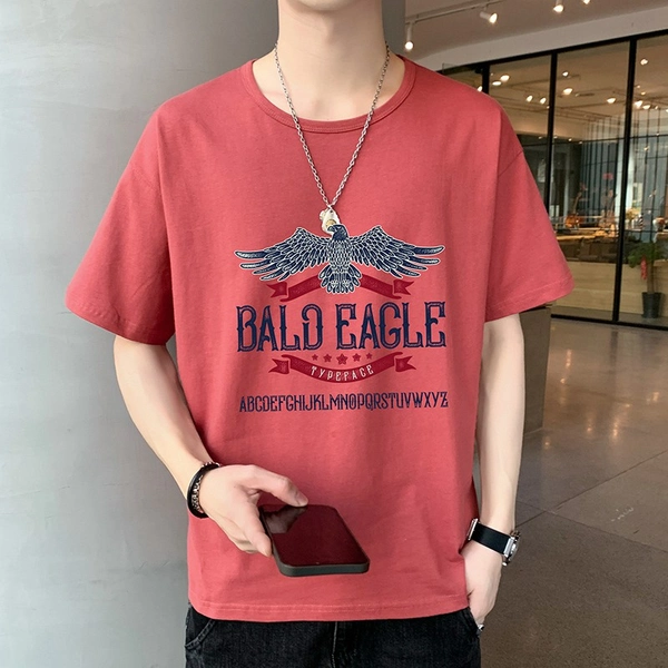 全棉短袖t恤男士新款夏季男装宽松潮流半袖体恤